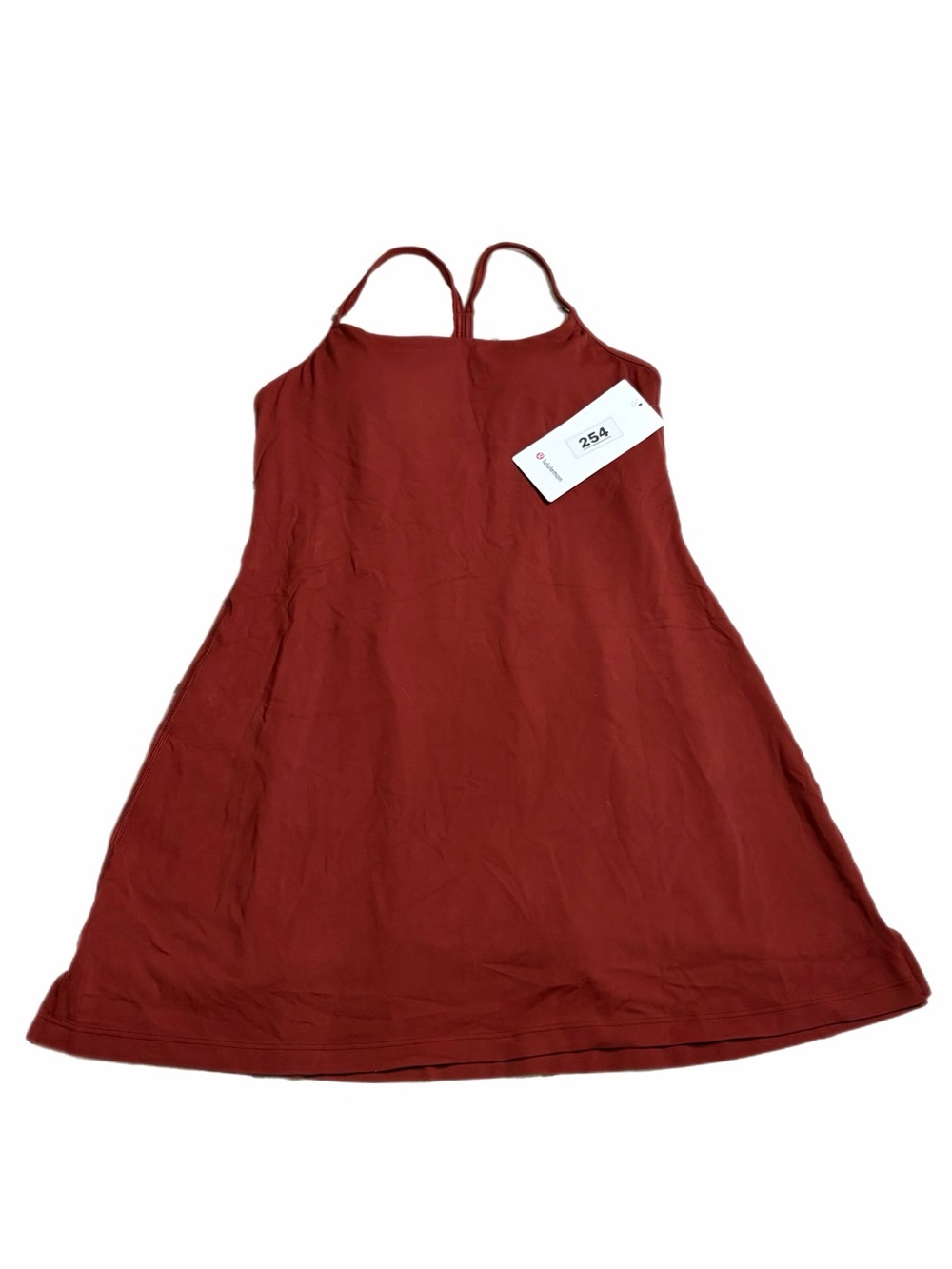 NWT Lululemon Flow Y Dress *Light Support (Cranberry Charm) Size L